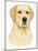 Yellow Labrador Portrait-Tomoyo Pitcher-Mounted Giclee Print