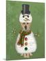 Yellow Labrador, Snowman Costume-Fab Funky-Mounted Premium Giclee Print