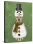 Yellow Labrador, Snowman Costume-Fab Funky-Stretched Canvas