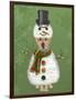 Yellow Labrador, Snowman Costume-Fab Funky-Framed Art Print