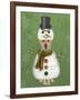 Yellow Labrador, Snowman Costume-Fab Funky-Framed Art Print