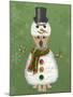 Yellow Labrador, Snowman Costume-Fab Funky-Mounted Art Print