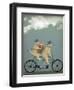 Yellow Labrador Tandem-Fab Funky-Framed Art Print