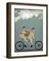 Yellow Labrador Tandem-Fab Funky-Framed Art Print