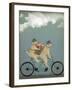 Yellow Labrador Tandem-Fab Funky-Framed Art Print