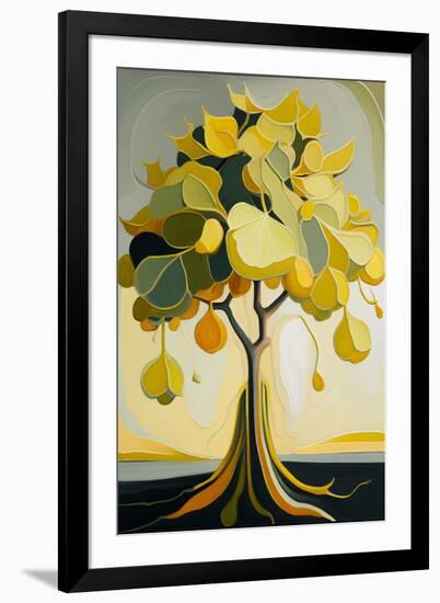 Yellow Lemon Tree-Lea Faucher-Framed Art Print