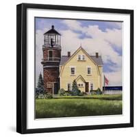 Yellow Lighthouse-Debbi Wetzel-Framed Giclee Print