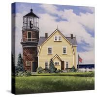 Yellow Lighthouse-Debbi Wetzel-Stretched Canvas