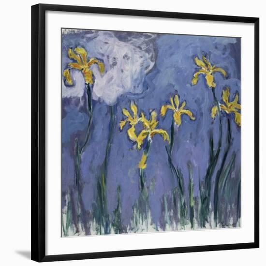 Yellow Lilies and Rose Cloud, C. 1918-Claude Monet-Framed Giclee Print