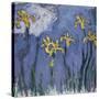 Yellow Lilies and Rose Cloud, C. 1918-Claude Monet-Stretched Canvas