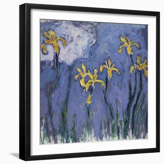 Yellow Lilies and Rose Cloud, C. 1918-Claude Monet-Framed Giclee Print