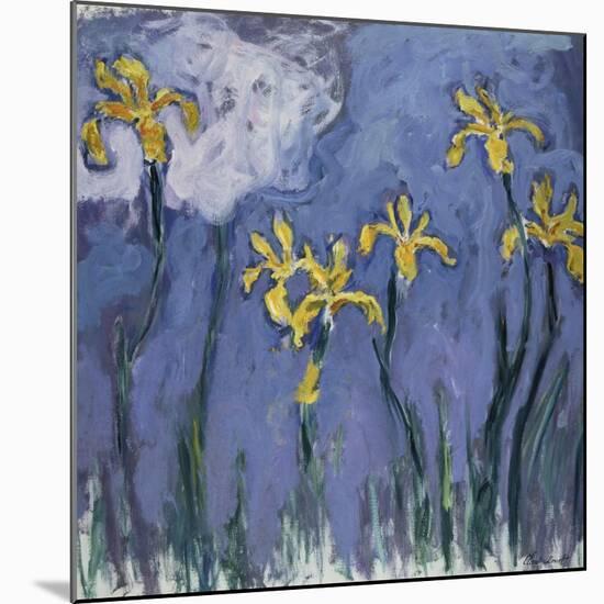 Yellow Lilies and Rose Cloud, C. 1918-Claude Monet-Mounted Giclee Print