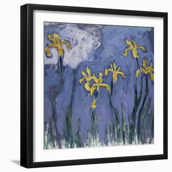 Yellow Lilies and Rose Cloud, C. 1918-Claude Monet-Framed Giclee Print