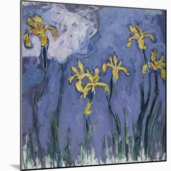 Yellow Lilies and Rose Cloud, C. 1918-Claude Monet-Mounted Giclee Print