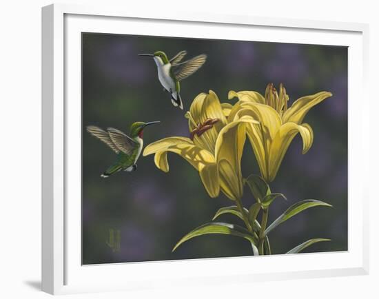Yellow Lilies-Jeffrey Hoff-Framed Giclee Print