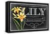 Yellow Lily flowers-null-Framed Stretched Canvas