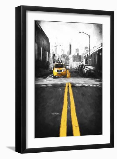 Yellow Lines-Philippe Hugonnard-Framed Giclee Print