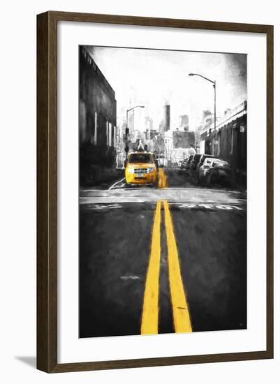 Yellow Lines-Philippe Hugonnard-Framed Giclee Print