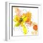 Yellow Liquid Flower-Jan Weiss-Framed Art Print