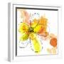 Yellow Liquid Flower-Jan Weiss-Framed Art Print