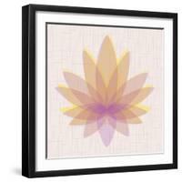 Yellow Lotus-null-Framed Art Print