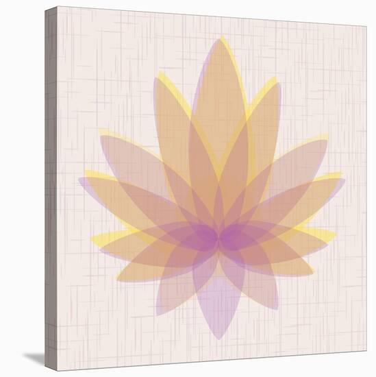 Yellow Lotus-null-Stretched Canvas