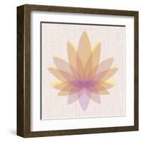 Yellow Lotus-null-Framed Art Print