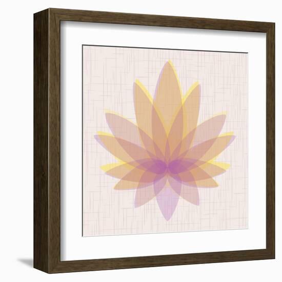 Yellow Lotus-null-Framed Art Print