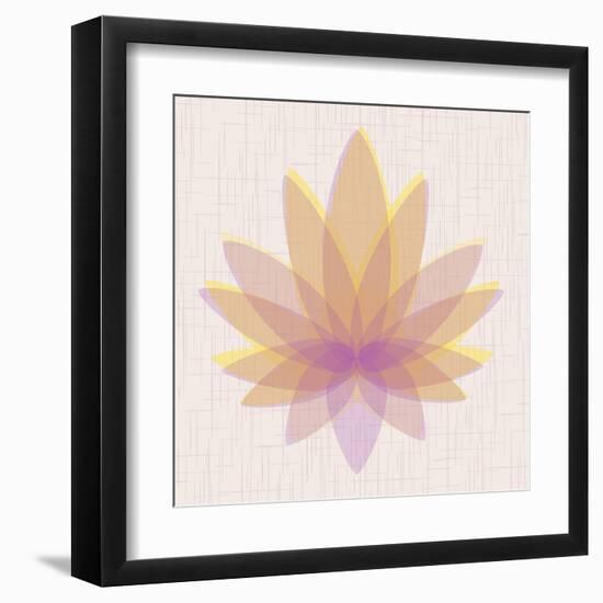 Yellow Lotus-null-Framed Art Print