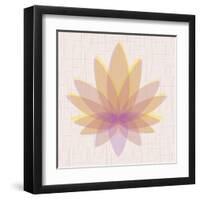 Yellow Lotus-null-Framed Art Print