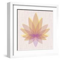 Yellow Lotus-null-Framed Art Print