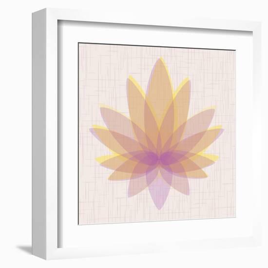 Yellow Lotus-null-Framed Art Print