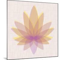 Yellow Lotus-null-Mounted Art Print