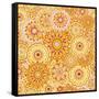 Yellow Mandala Daze-Julie Goonan-Framed Stretched Canvas