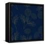 Yellow Marigold on Indigo Blue Background. Vector Illustration-Asamask92-Framed Stretched Canvas