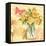 Yellow Mason Jar Bouquet-null-Framed Stretched Canvas