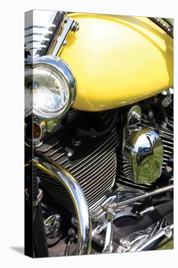 Yellow Motorcycle-Tammy Putman-Stretched Canvas