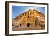 Yellow Obelisk Tomb, Bab el-siq Triclinium, Entrance Into Petra, Jordan-William Perry-Framed Photographic Print