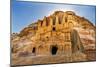 Yellow Obelisk Tomb, Bab el-siq Triclinium, Entrance Into Petra, Jordan-William Perry-Mounted Photographic Print