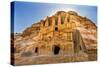 Yellow Obelisk Tomb, Bab el-siq Triclinium, Entrance Into Petra, Jordan-William Perry-Stretched Canvas