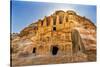 Yellow Obelisk Tomb, Bab el-siq Triclinium, Entrance Into Petra, Jordan-William Perry-Stretched Canvas