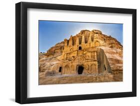 Yellow Obelisk Tomb, Bab el-siq Triclinium, Entrance Into Petra, Jordan-William Perry-Framed Photographic Print