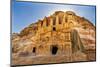 Yellow Obelisk Tomb, Bab el-siq Triclinium, Entrance Into Petra, Jordan-William Perry-Mounted Photographic Print