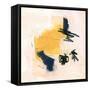 Yellow Ochre Splotch III-Jennifer Parker-Framed Stretched Canvas