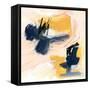 Yellow Ochre Splotch IV-Jennifer Parker-Framed Stretched Canvas