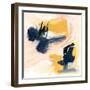 Yellow Ochre Splotch IV-Jennifer Parker-Framed Art Print