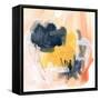 Yellow Ochre Splotch V-Jennifer Parker-Framed Stretched Canvas