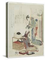 Yellow of Boxwood Comb, C. 1820-Ryuryukyo Shinsai-Stretched Canvas