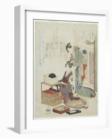 Yellow of Boxwood Comb, C. 1820-Ryuryukyo Shinsai-Framed Giclee Print