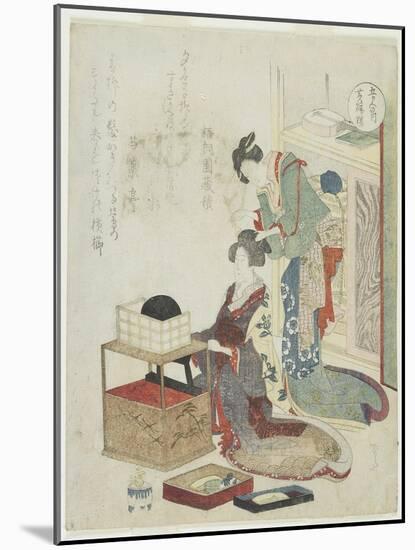 Yellow of Boxwood Comb, C. 1820-Ryuryukyo Shinsai-Mounted Giclee Print